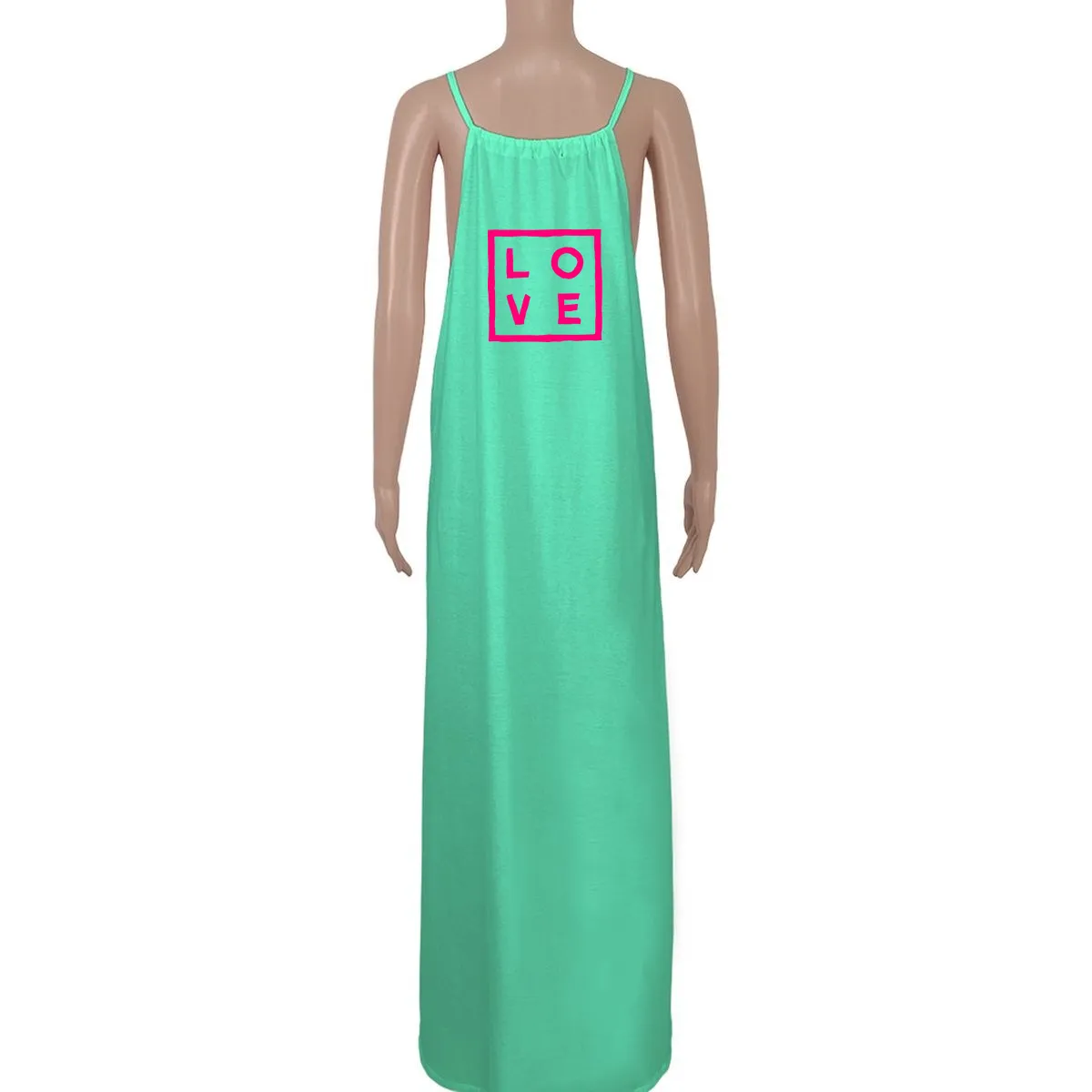 Dress Noémi – Aqua green Logo Fluorescent Flex